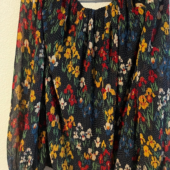 Tory Burch Multicolor Floral Blouse-001 - Picture 6 of 6